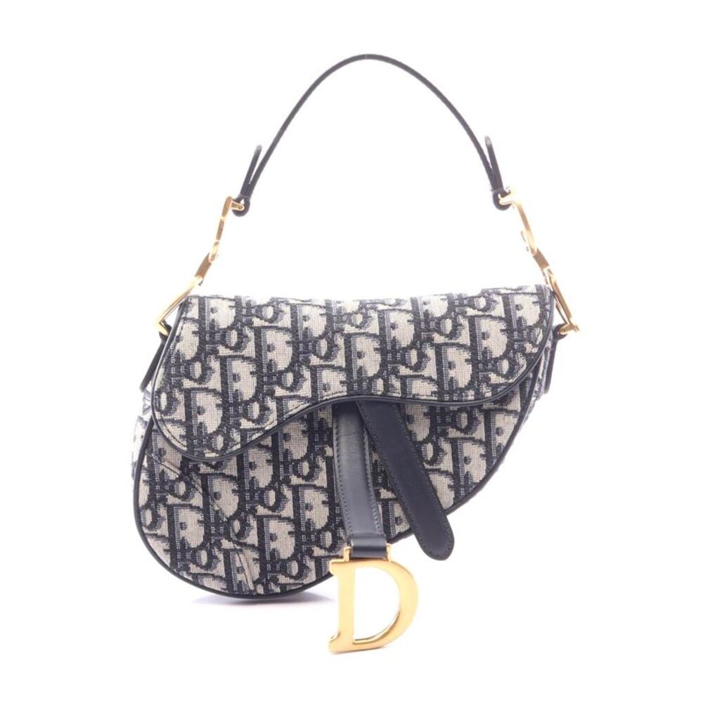 Dior Mini Saddle Bag Oblique Jacquard Canvas Leather